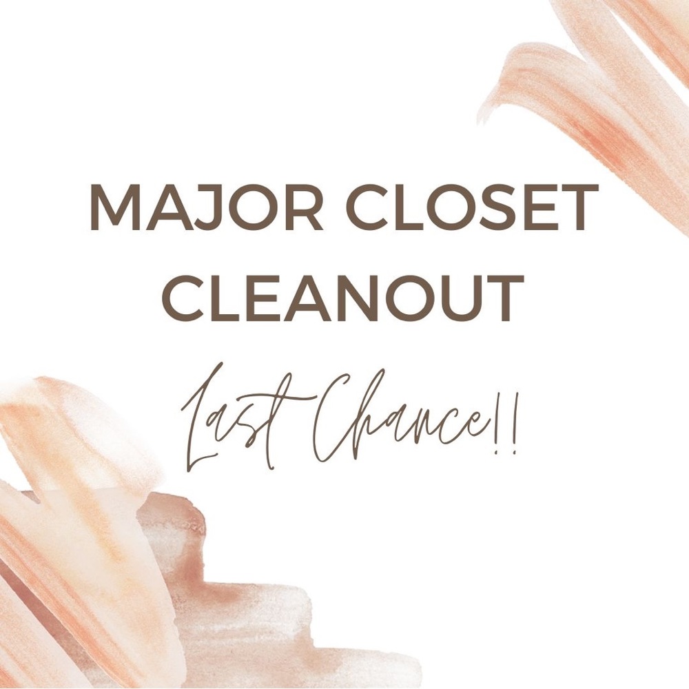 ‼️ Multiple items will be deleted from my Poshmark closet in 1 week!! ‼️